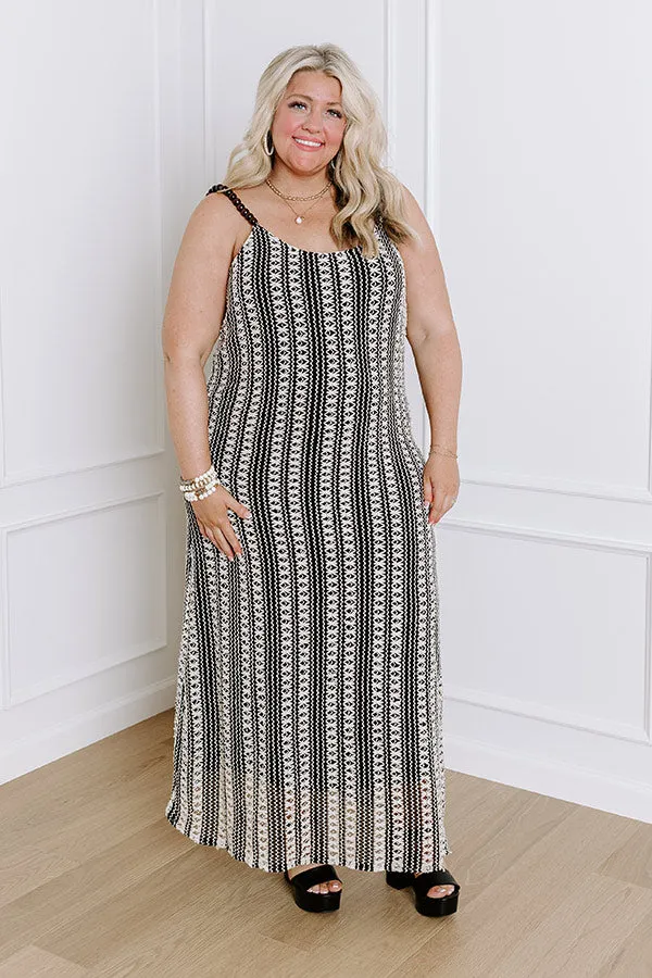 Acapulco Sunsets Knit Maxi Dress Curves