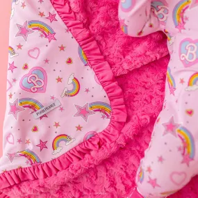 Barbie Star Power Minky Ruffled Luxette Patoo Blanket