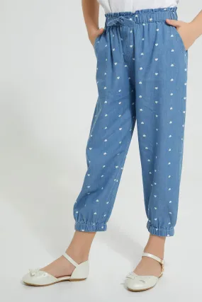 Blue Polka Dot Jean