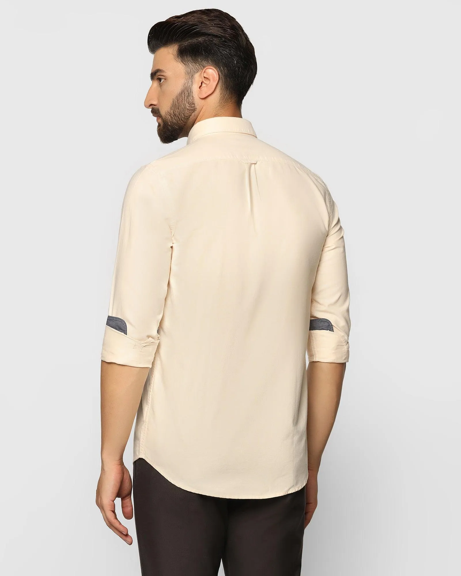 Casual Brown Solid Shirt - Tonic