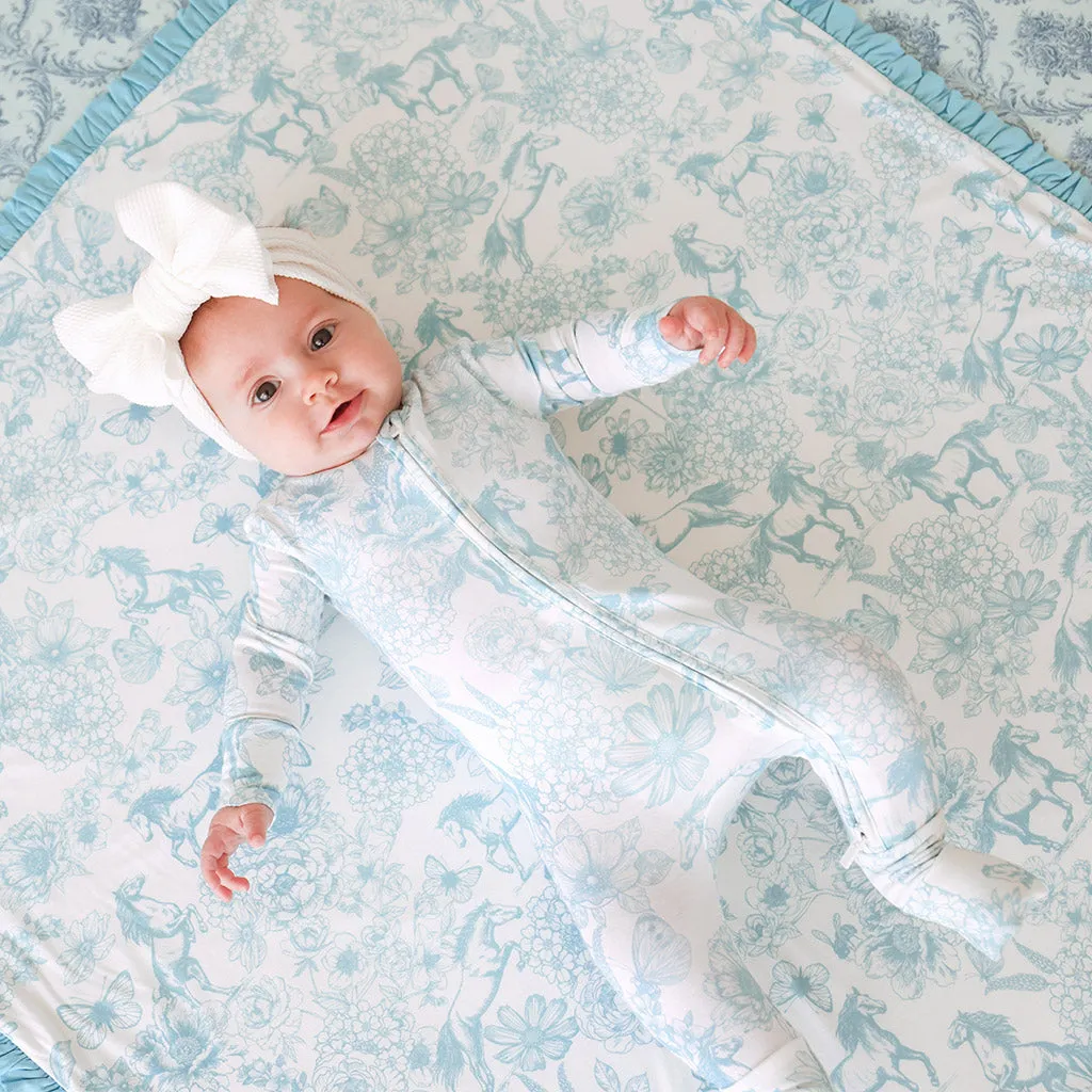 Charlotte Anne & Ava Jane Ruffled Luxette Patoo® Blanket