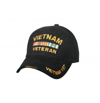 Deluxe Low Profile Vietnam Veteran Insignia Cap