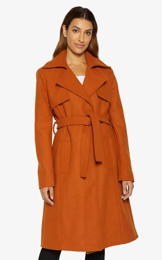 Dina Lapel Collar Duster Coat