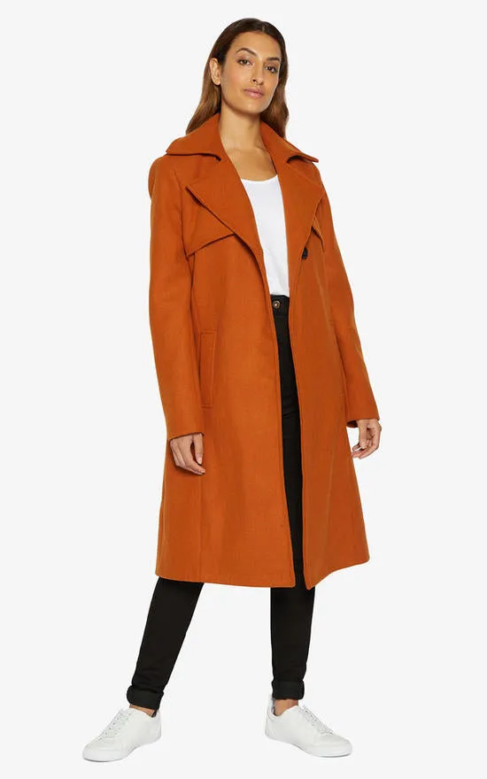 Dina Lapel Collar Duster Coat