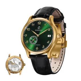 ELITE - Micro-rotor Automatic Watch | Gold Green