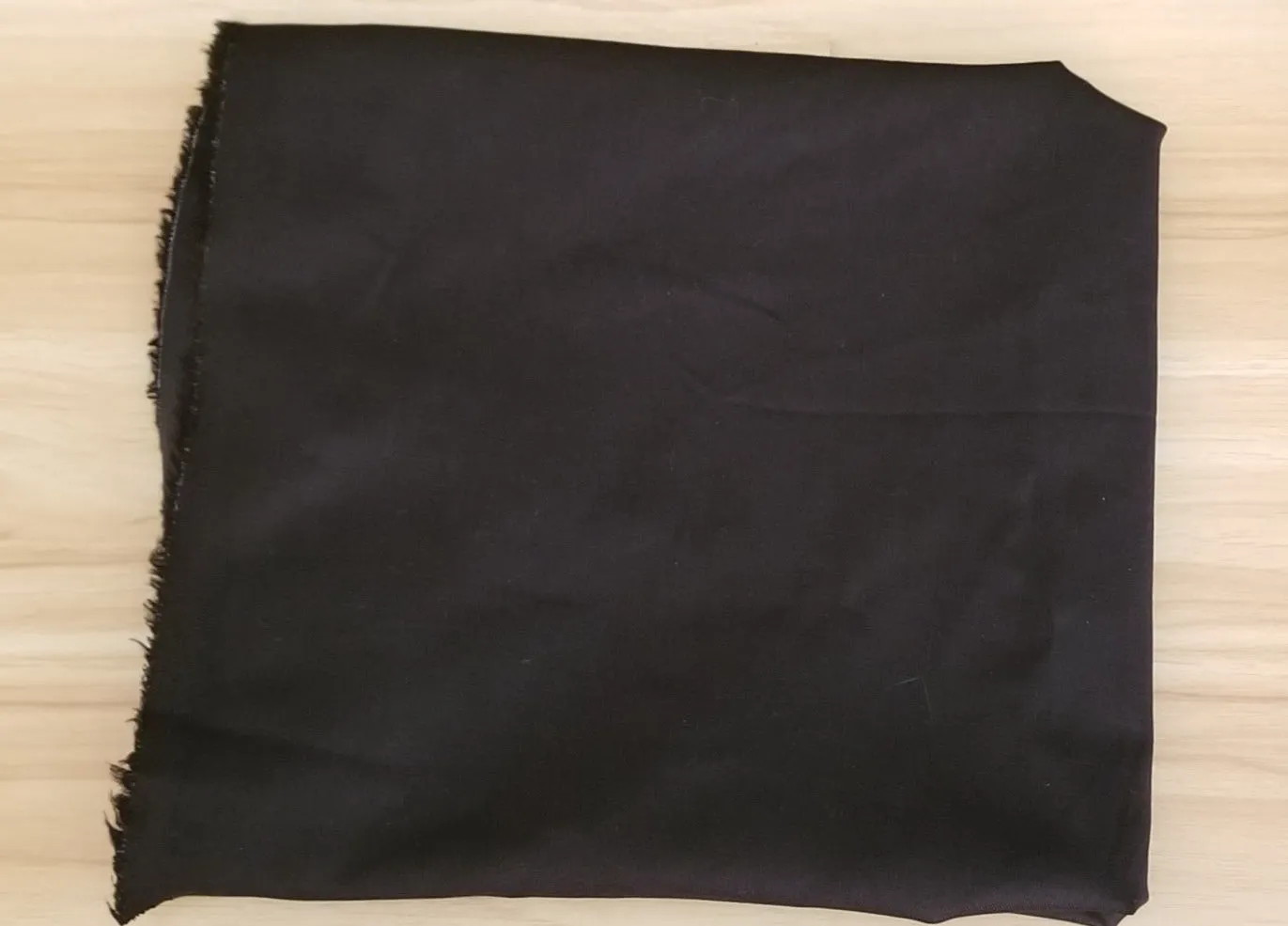 End of BOlt: 1-1/4th yards of Designer Deadstock Super Stretchy Black Twill Weave 8 oz Woven- remnant