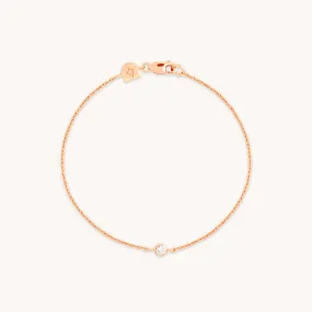 Essential Crystal Charm Bracelet in Rose Gold