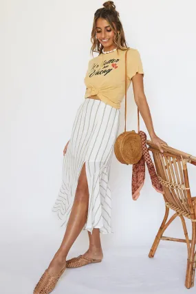 Everest Maxi Skirt Mustard