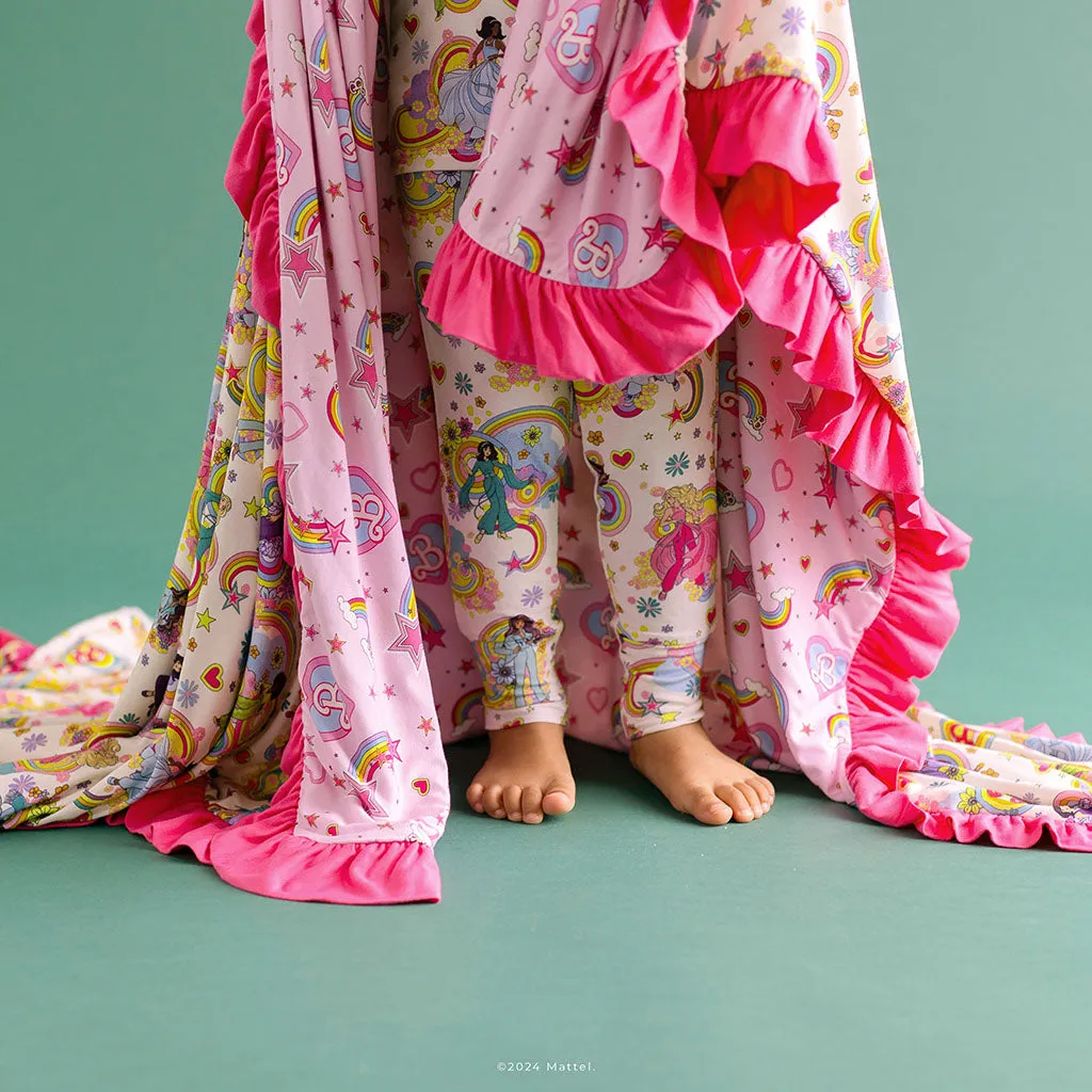 Groovy Barbie™ and Friends & Barbie™ Star Power Ruffled Luxe Patoo® Blanket