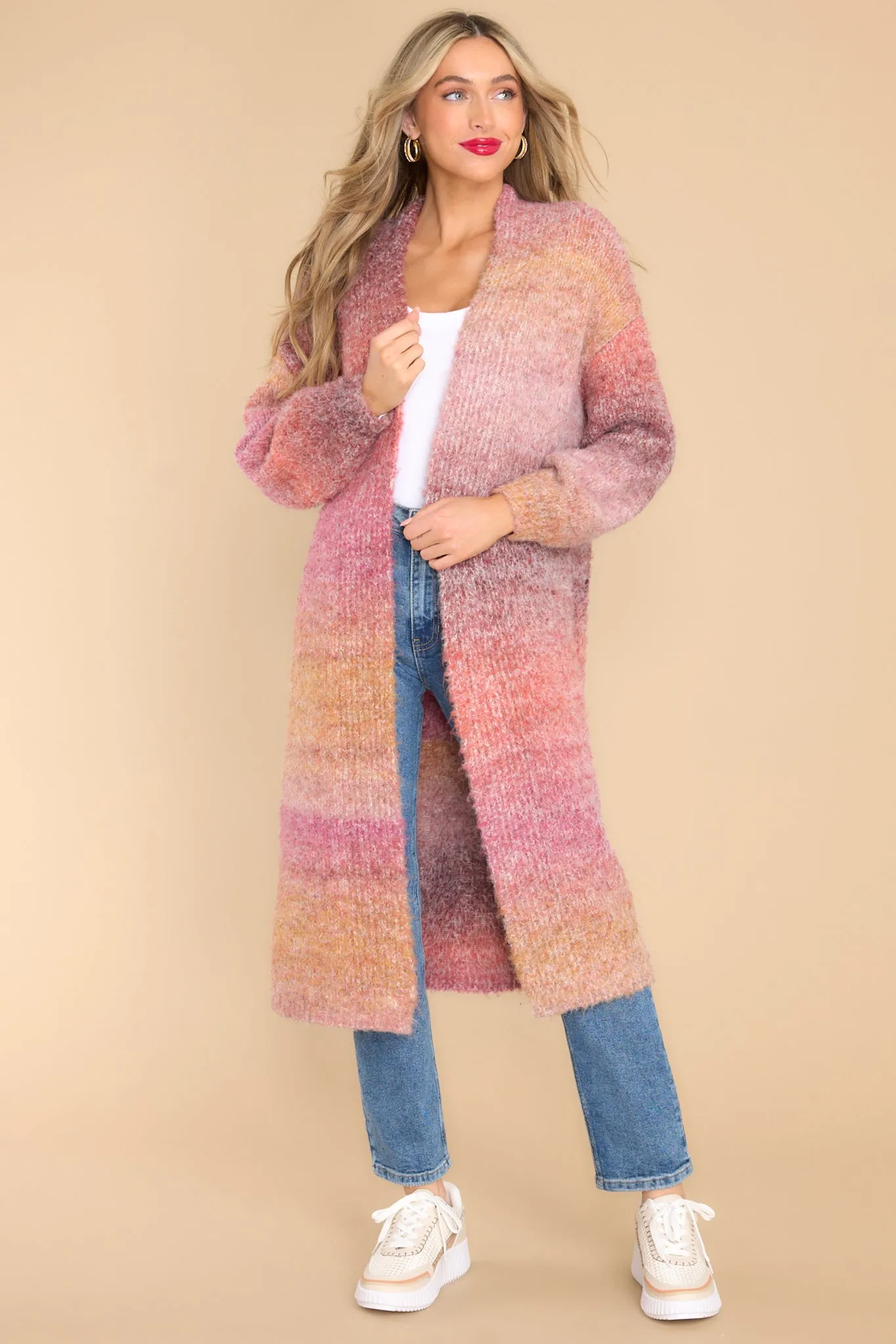 It's Forever Dusty Rose Cardigan