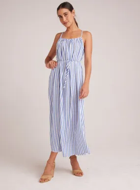 Shirred Cami Maxi Dress - Bahia Breeze Stripe