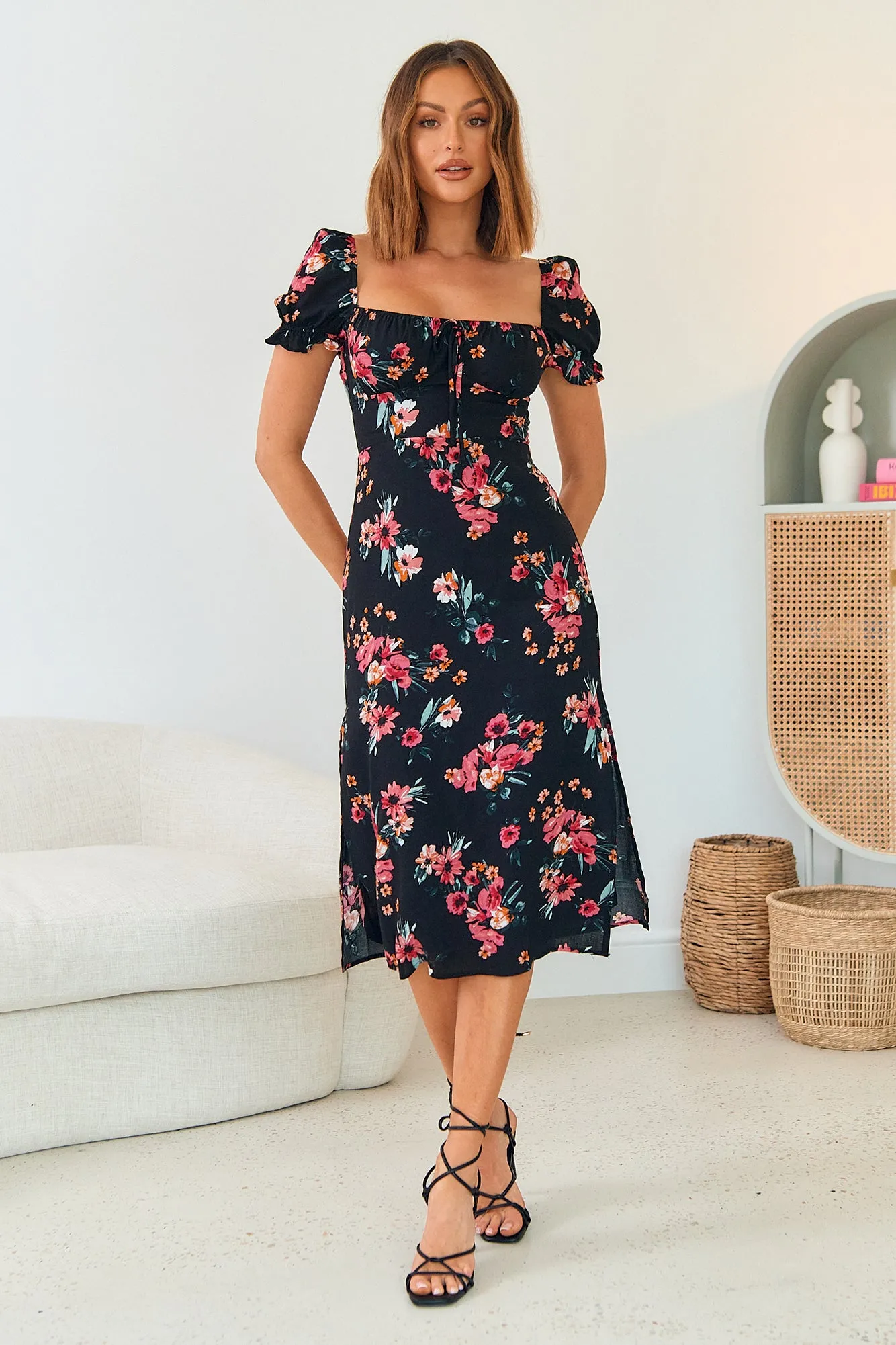 Step Into Paradise Midi Dress Floral