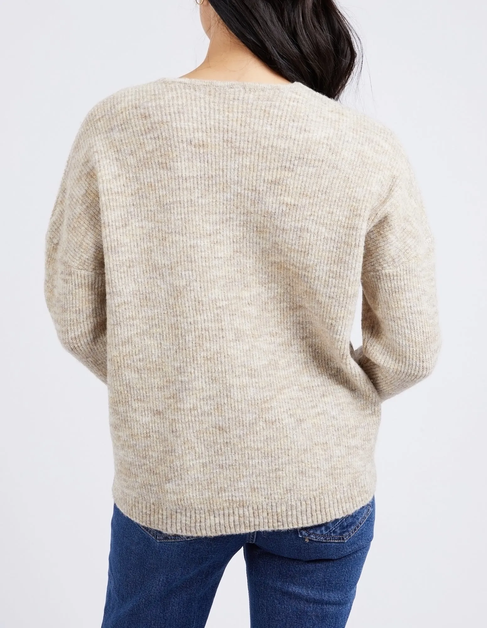 Verity V Neck Knit Oatmeal